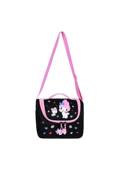 My Melody Baskılı Aksesuarlı Ortopedik Su Geçirmez Ultra Lüx Okul Çantası Termal Beslenme Ve Kalemlik Siyah