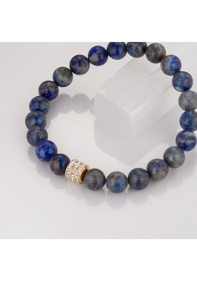 Mk Tasarım Gerçek Lapis Lazuli Taşı Bileklik Mkt.1.101.5 Çok Renkli