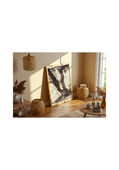 Botanik Nice Zeytin Ağacı Çerçevesiz Poster 21x30 Cm A4 Botanik Doğa Tarihi Vintage İllüstrasyon