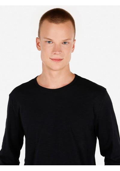 Colin's Colins Regular Fit Bisiklet Yaka Basic Siyah Erkek Uzun Kol Tişört Cl1065872 Siyah