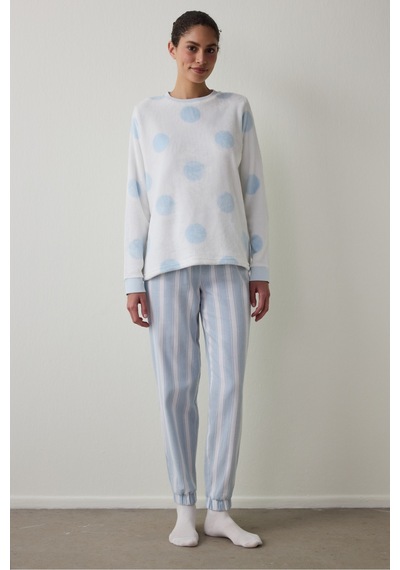 Penti Gardenya Magic Puantiyeli Pijama Üstü