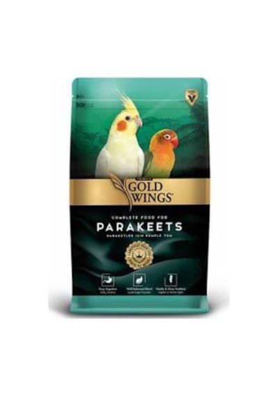 Gold Wings Premium Paraket Küçük Papağan Yemi 1 Kg x 6 Adet