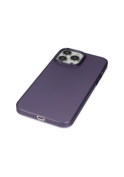 Apple iPhone Uyumlu 14 Pro Kılıf Modos Metal Kapak - Derin Mor Bz8683140484941