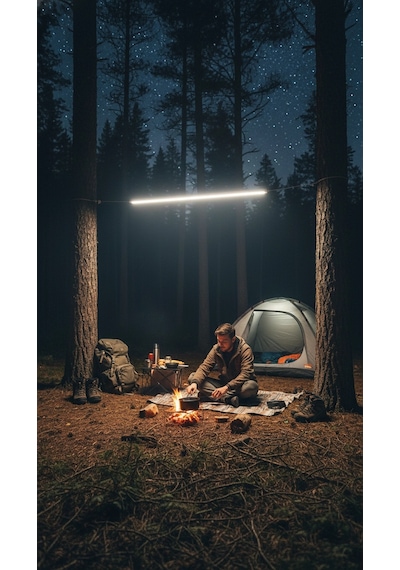 Nishev Usb Şarjlı 3 Modlu Mıknatıslı Otel-yurt-ev-kamp Feneri Led Şarjlı Işıldak 15 W 52 Cm