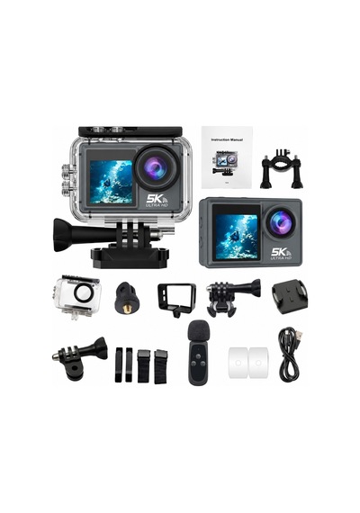 Robeve 5k Ultra Hd Aksiyon Kamera Çift Ekranlı Dokunmatik Ekran Wi-fi Bağlantılı Spor Ve Vlog Kamerası Su Geçirmez Kılıflı Geniş Açı Outdoor Kamera Aksesuar Setli Aksiyon Kamerası 64 Gb Hafıza Kartı Siyah Robeve 5k Ultra Hd Aksiyon Kamera Çift Ekranlı Dokunmatik Ekran Wi-fi Bağlantılı Spor Ve Vlog Kamerası Su Geçirmez Kılıflı Geniş Açı Outdoor Kamera Aksesuar Setli Aksiyon Kamerası 64 Gb Hafıza Kartı Siyah