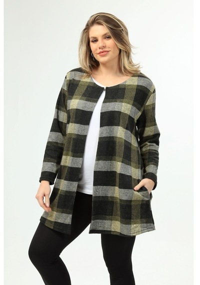 Desenli Büyük Beden Sweatshirt 27B-1939 552177863 Çok Renkli