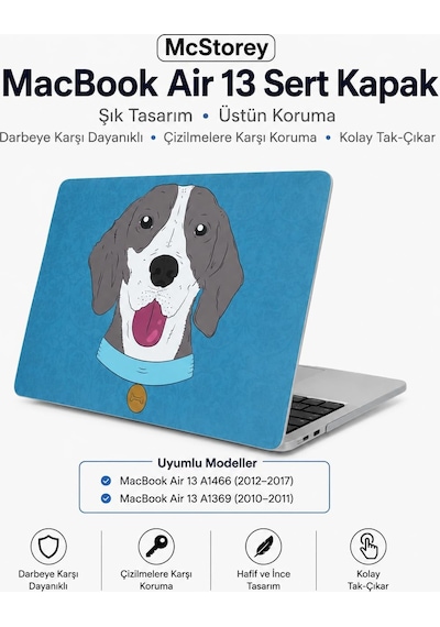 Macbook Air Kılıf 13 İnç A1369 A1466 Uyumlu Sert Kapak Dog01 Tasarım İnce Hafif Darbe Önleyici Hard Case Çizilmeye Dayanıklı Eski Kasa 2010-2017 Koruyucu Kapak Açık Mavi Belirtilmemiş Macbook Air Kılıf 13 İnç A1369 A1466 Uyumlu Sert Kapak Dog01 Tasarım İnce Hafif Darbe Önleyici Hard Case Çizilmeye Dayanıklı Eski Kasa 2010-2017 Koruyucu Kapak Açık Mavi Belirtilmemiş