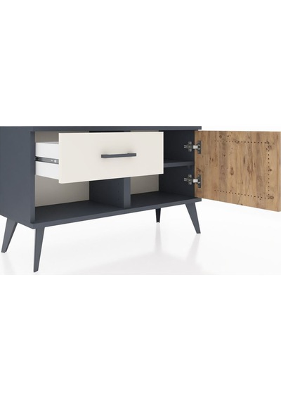 Arges Şifonyer Tek Raflı Tek Çekmeceli Tek Kapaklı 88x30x48 Antrasit-çam/aytaşı Çam/aytaşı Arges Şifonyer Tek Raflı Tek Çekmeceli Tek Kapaklı 88x30x48 Antrasit-çam/aytaşı Çam/aytaşı