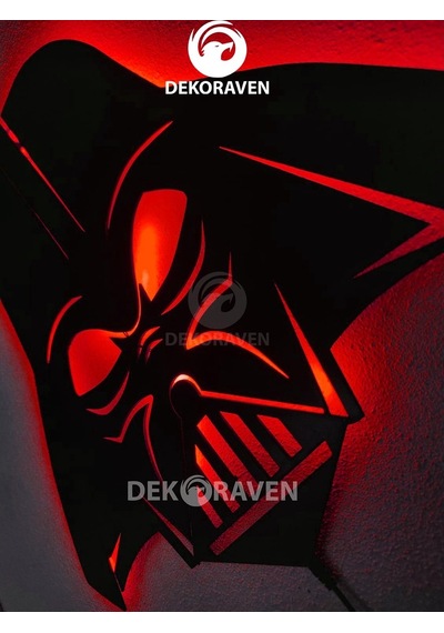 Darth Vader Led Işıklı Ahşap Tablo (523524502) Darth Vader Led Işıklı Ahşap Tablo (523524502)