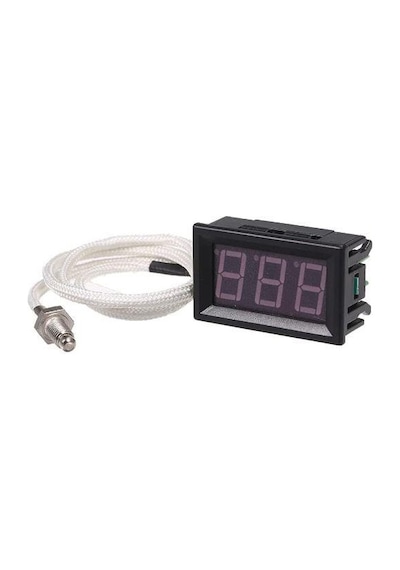 XH-B310 12V K tipi M6 Termokupl Dijital Termometre - Kırmızı