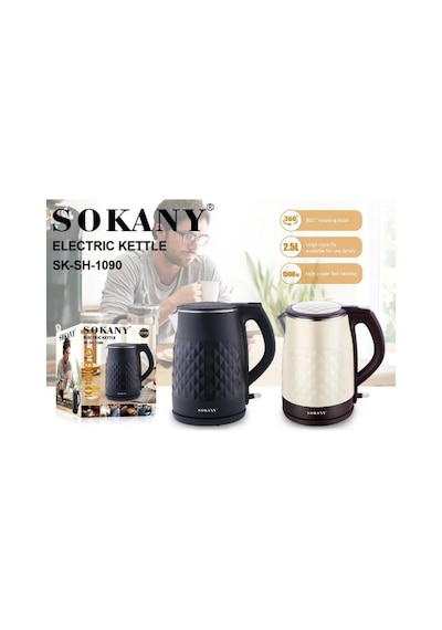 Sokany SK-SH-1090 Su Isıtıcı Kettle