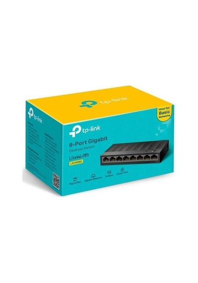 Tp Link LS008G 8 Port Gıgabıt Lıtewave Plastik Kasa Masaüstü Switch