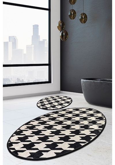 Kazayagı Djt 2 Lı Set Banyo Halısı Çok Renkli