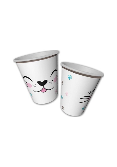 Miss Cat Karton Bardak - 8 Adet