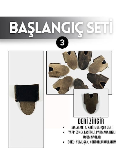 Geleneksel Okçuluk Lamine 'vav' Set- Vav Yay + 3 Ok + Zihgir + Tirkeş