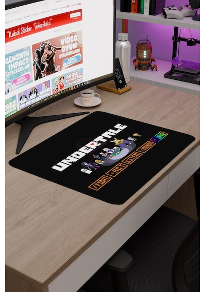 Undertale Kaymaz Dikişli Kauçuk Oyuncu Mousepad V1 - 48x40 Xl Gaming Mouse Pad Fare Altlığı