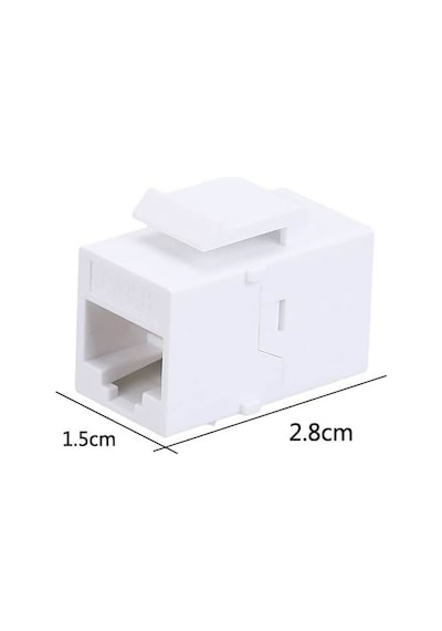 RJ45 Cat6 Konnektör Keystone Jack Dişi Dişi Ara Uzatma - 50 Adet