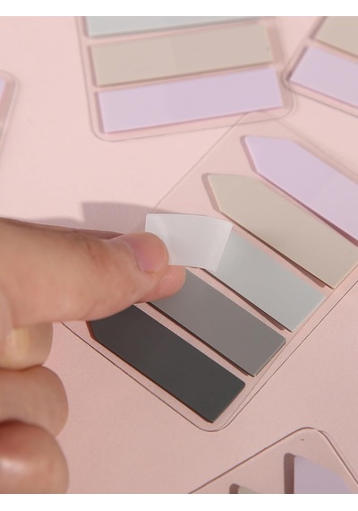 Sticky Notes Şeffaf Renkli Yapışkan Not Kağıtları Film İndeks Renk 1