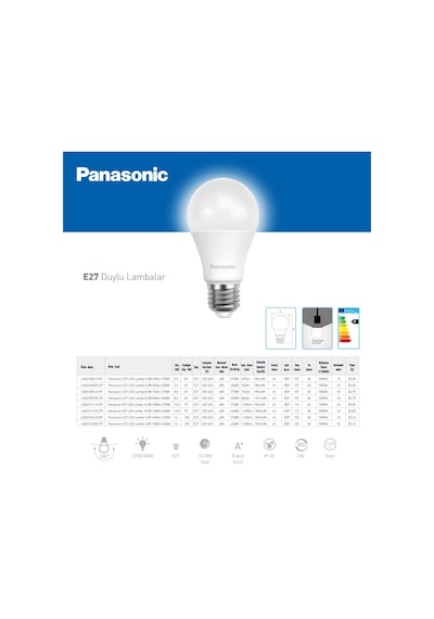 Panasonic 5.5 Watt Led Ampul E27 Duy 540 Lümen Beyaz Işık