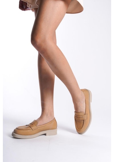 Mubiano Hakiki Deri Collection Kadın Babet Nude -mcsdd024-n Nude