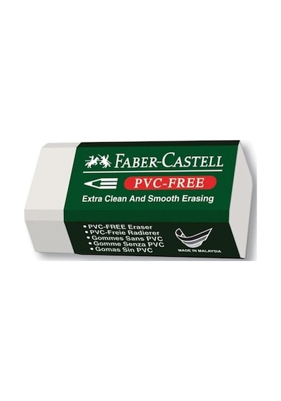 Faber Castell Küçük Boy Pvc Free Beyaz Silgi No 30 3 Adet