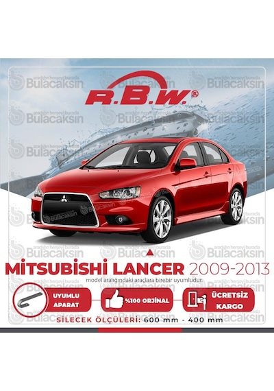 RBW Mitsubishi Lancer 2009 - 2013 Ön Muz Silecek Takımı