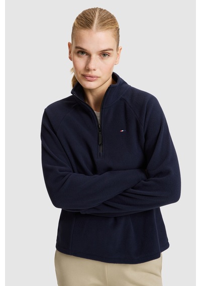 U.S. Polo Assn. Kadın Lacivert Yarım Fermuarlı Sweatshirt 50329013-vr033