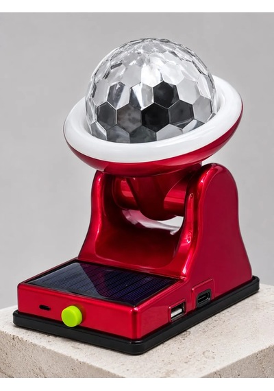 Astraltech Taşınabilir Solar Led Parti Lambası Usb Şarjlı Renkli