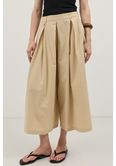 Antioch Pileli Culotte Pantolon Bej