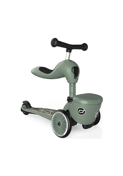 Scoot And Ride Highwaykick 1 Lifestyle Scooter - Green Lines 210621-96604 Haki