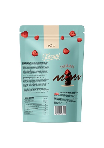 Toscanı Freeze Dondurulmus Çılek Bıtter