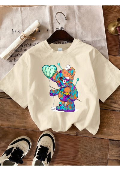 Noıssey Urban Pop Graphic Kadın Tişört Koleksiyonukod 5473 Bej