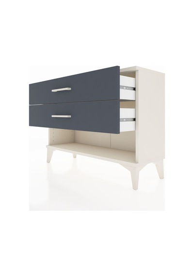 Arges Şifonyer 2 Çekmeceli 88x30x64 Aytaşı-antrasit Aytaşı