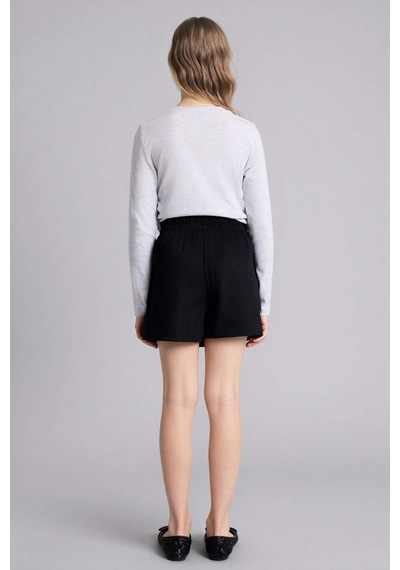 Defacto Gabardin Etek Kız Çocuk E2648a826spbk27 Siyah-bk27