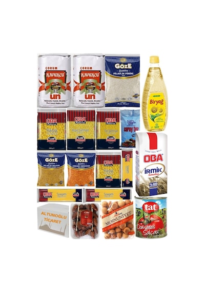 Ramazan Kumanya Erzak Paketi Gıda Kolisi Ekonomik Paket 18 Parça Ürün