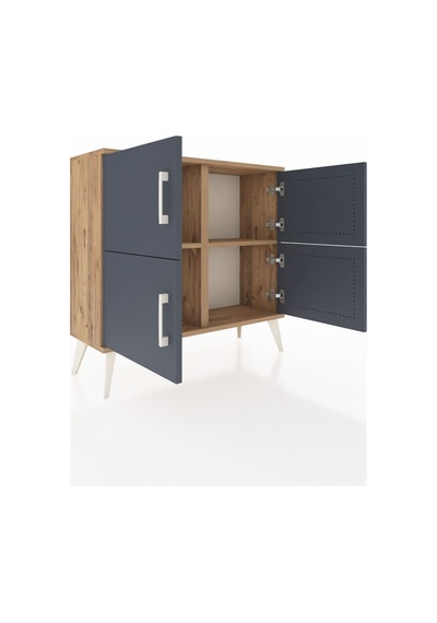 Arges Şifonyer 2 Raflı 4 Kapaklı 88x30x80 Çam-antrasit/çam Antrasit/çam Arges Şifonyer 2 Raflı 4 Kapaklı 88x30x80 Çam-antrasit/çam Antrasit/çam
