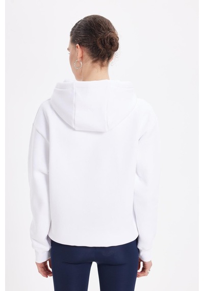 Tudors Kadın Oversize Geniş Kesim Pamuklu Yumuşak Dokulu İçi Polarlı Basic Beyaz Kapüşonlu Sweatshirt-42075 Beyaz Tudors Kadın Oversize Geniş Kesim Pamuklu Yumuşak Dokulu İçi Polarlı Basic Beyaz Kapüşonlu Sweatshirt-42075 Beyaz