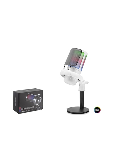 Profesyonel Mikser Kontrollü Rgb Mikrofon 24 Bit Çinko Alaşı
