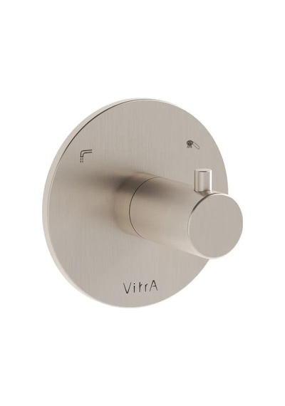 VitrA Origin A4285734 Ankastre Banyo Bataryası 2 Yollu Yönlendirici Sıva Üstü Nikel