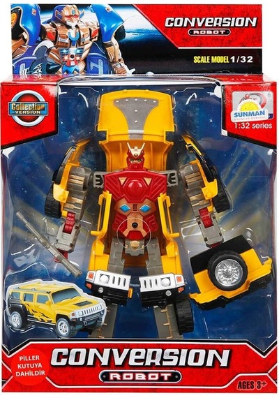 S00081234 1/32 Robot Transformer Ses/ışk 10a -sun Çok Renkli