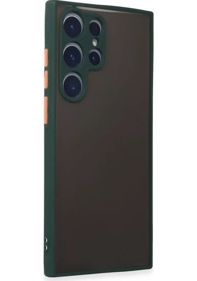 Newface Samsung Galaxy S22 Ultra Kılıf Montreal Silikon Kapak - Yeşil