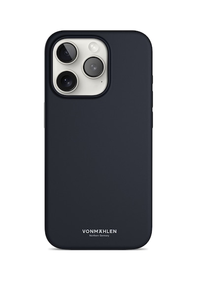 Vonmahlen Apple Uyumlu iPhone 15 Pro Max Magsafe Silikon Kılıf Lacivert
