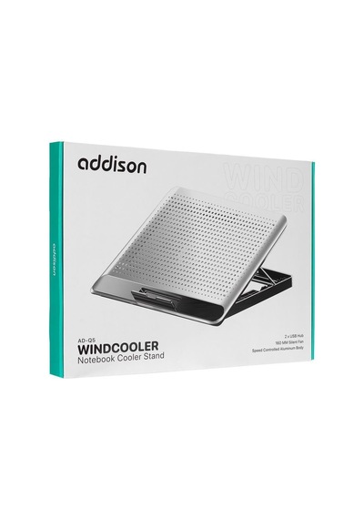 Addison Ad-q5 160 160 20 Fan+2usb Notebook Stand-194582