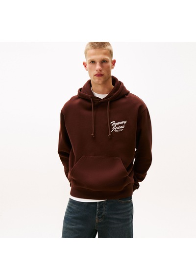 Tommy Hilfiger Relax Vovelty Graphic Erkek Kahverengi Sweatshirt Dm0dm22088 Kahverengi
