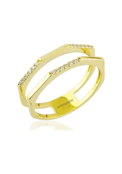 Altın Yüzük Suyolu 14K Gold Taşlı 377236713