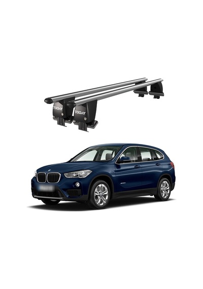 Royal Bmw X1 F48 2015-2019 Uyumlu Gri Ara Atkı Port Bagaj Tavan Barı