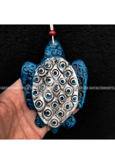 Caretta Nazar Boncuk Seramik No:1 Bahçe Balkon Kapı Duvar Süs