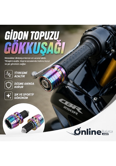 Yamaha Xmax Gidon Topuzu Gökkuşağı 42043