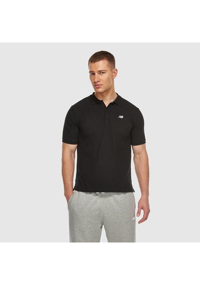 New Balance 3415 Erkek Siyah Polo Yaka Tişört
