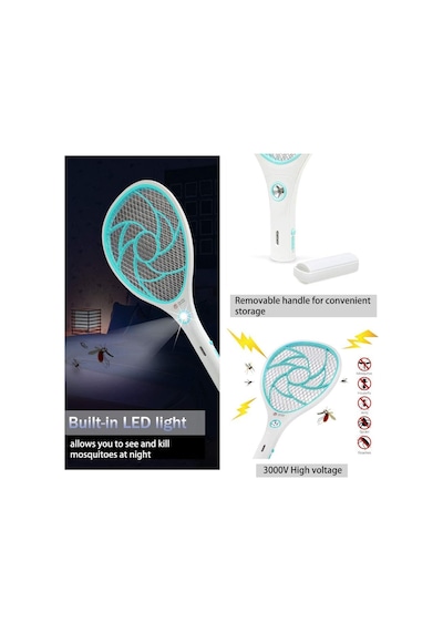 Şarj Edilebilen USB Raket Sinek Öldürücü